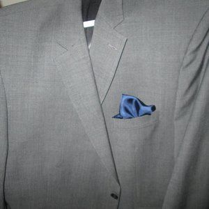 Suit, Men's, Jacket 52 R, Pants 40 R, with Pronto Uomo Shirt and Pocket Square